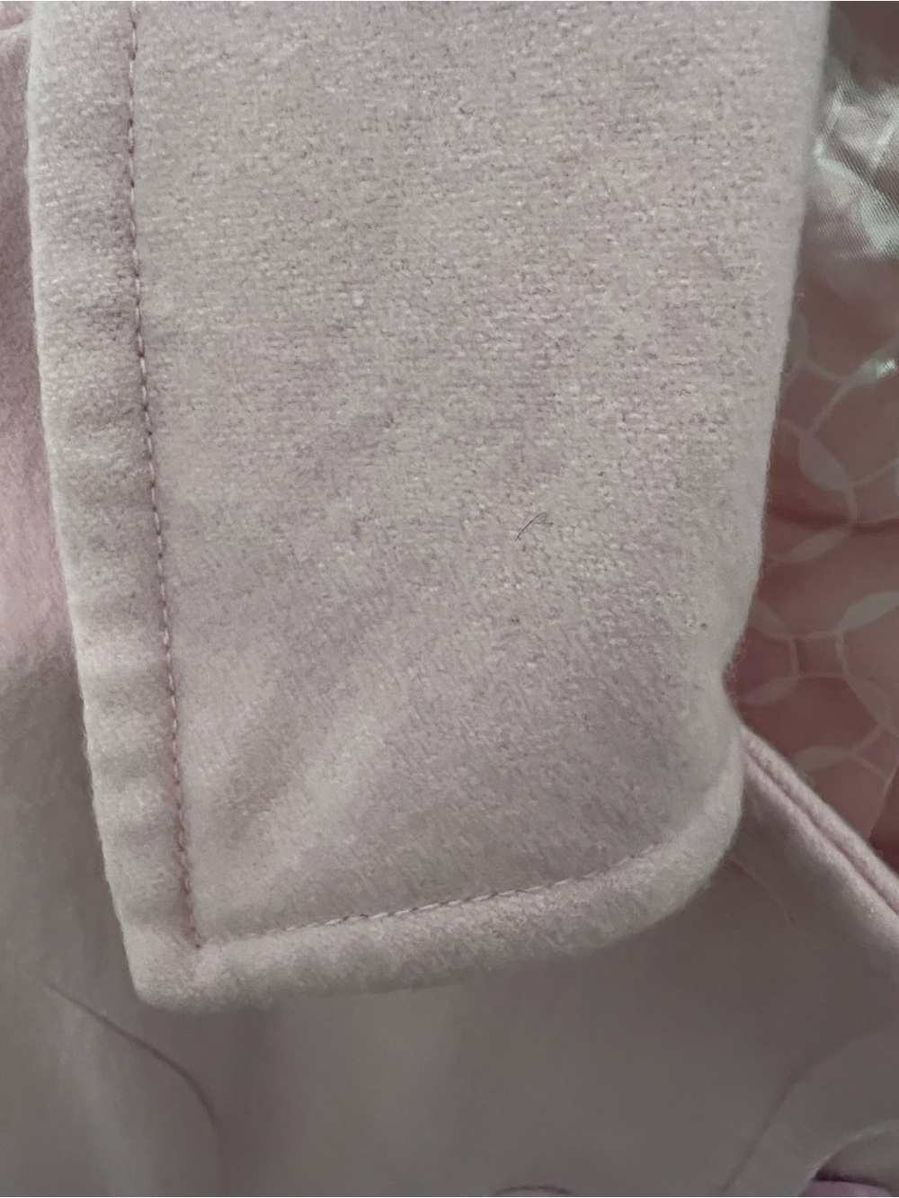 Anthropologie Tulle Pink Wool Pea Coat with Button Front - Picture 8 of 12